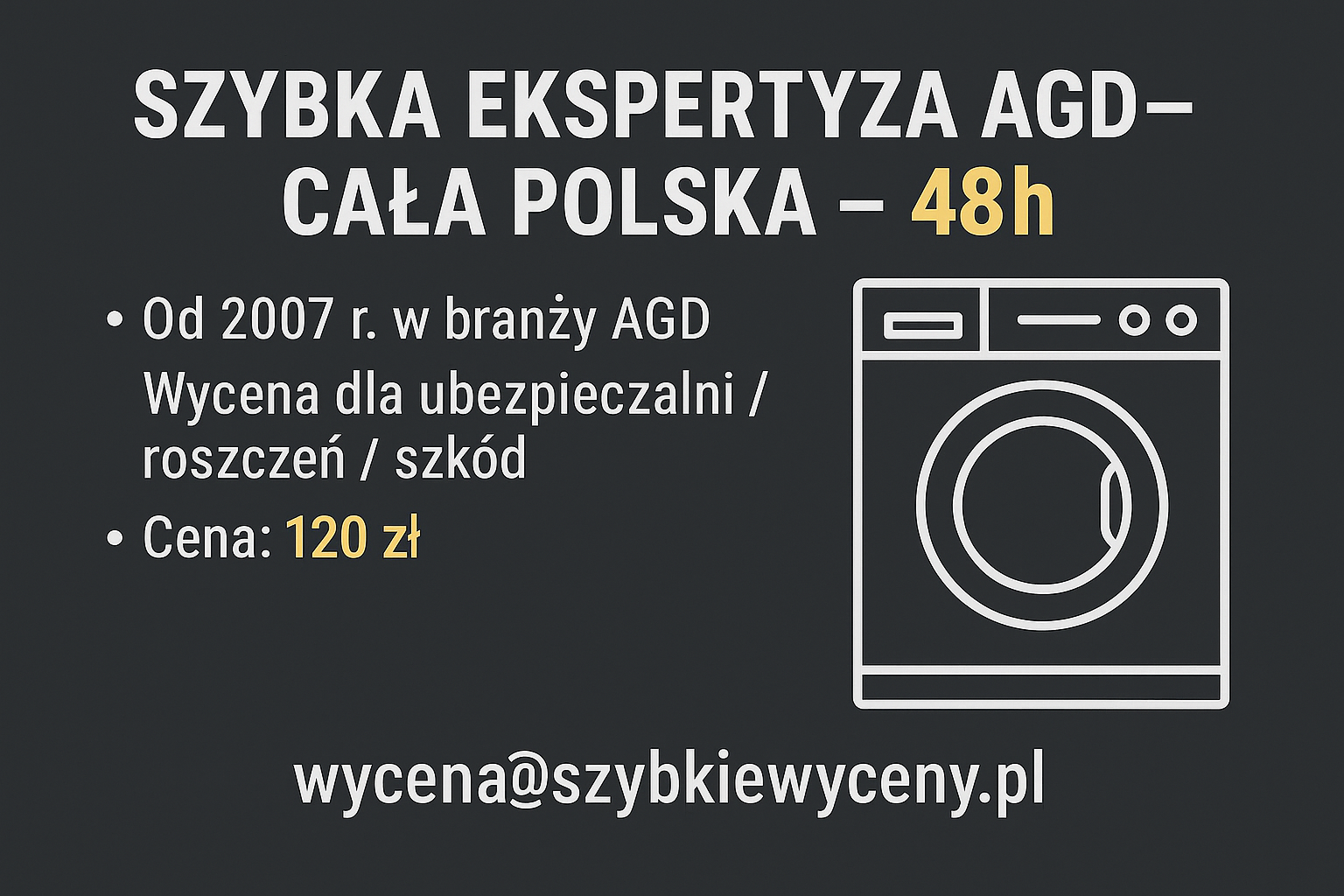 Szybka ekspertyza AGD – 48h